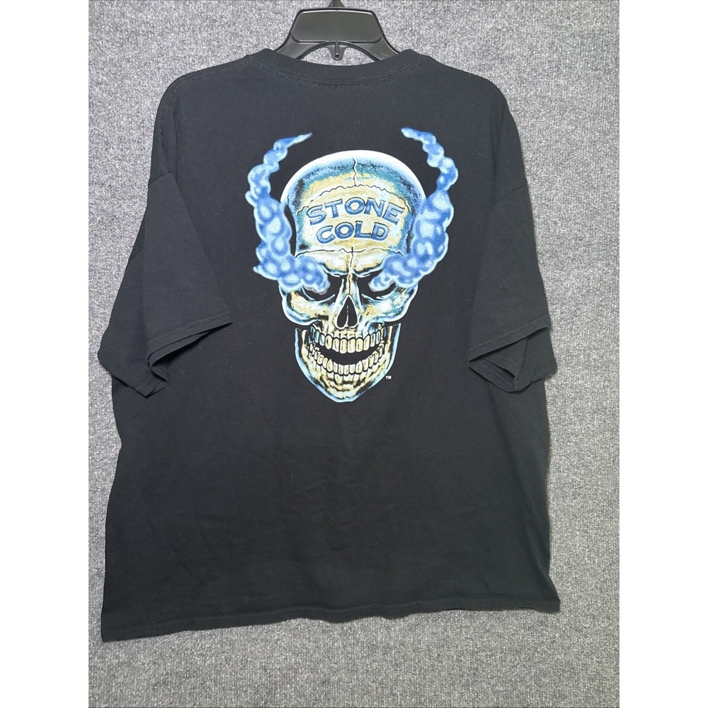 WWE Stone Cold Steve Austin316 Smoking Skull T-Shirt Double Sided Size XXL